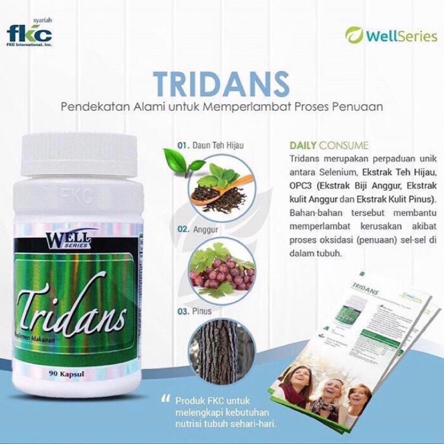 TRIDANS #fkc #antioksidan #suplemen #herbal