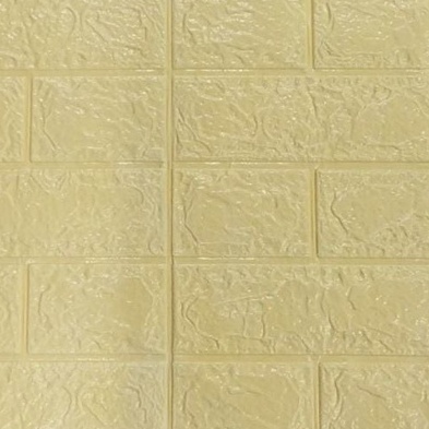 ✧YUKSHOPING✧ Wallpaper Dinding Foam 3D / Stiker Wallpaper Dinding Mini Dekorasi / Wallpaper 3D R461-BEIGE