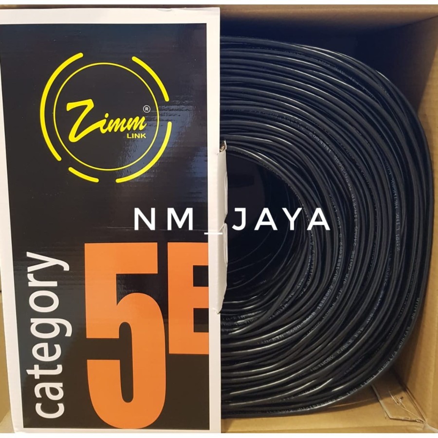 Kabel Lan Outdoor 50 meter FTP Cat5e Siap Pakai sudah dicrimping rj45 besi dan plugbooth Kabel Lan Hitam