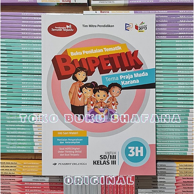 PAKET BUKU BUPETIK 3E 3F 3G 3H KELAS 3 SD ERLANGGA K13 REVISI SEMESTER 2