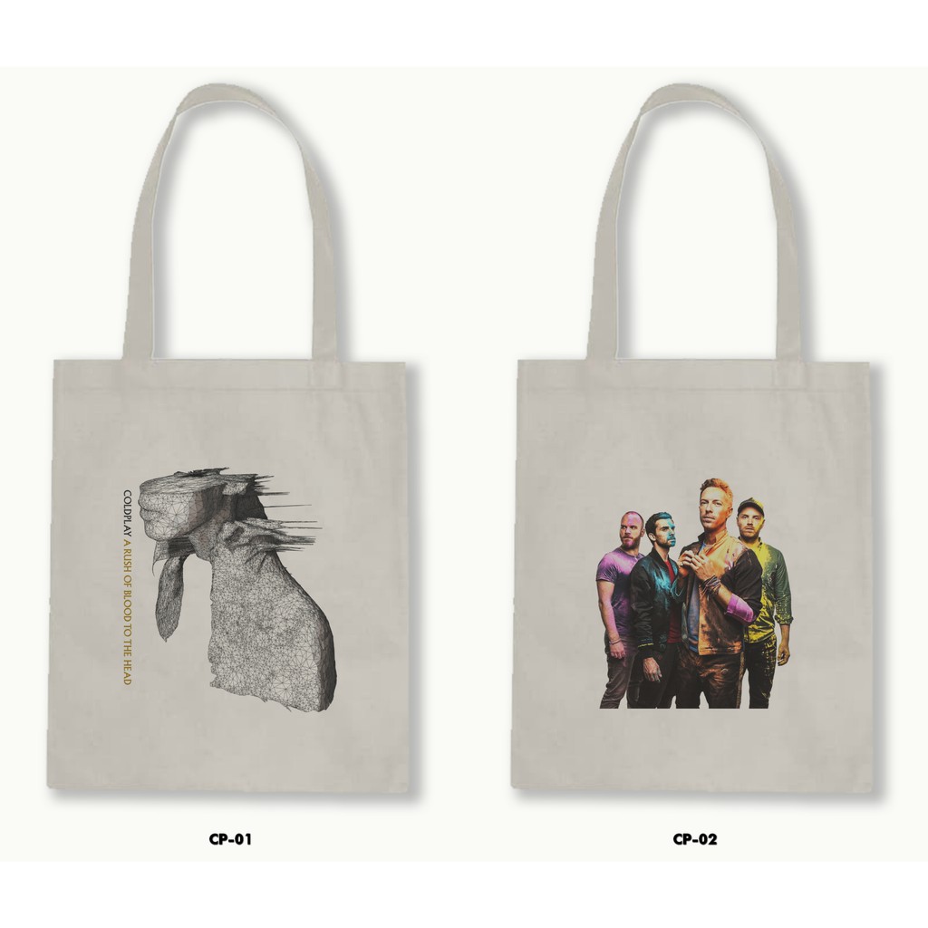 TOTE BAG BLACU - COLDPLAY