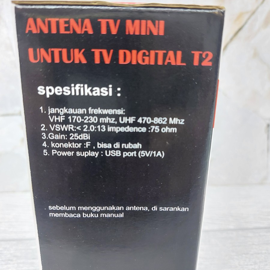 FLECO AT 053 TA ANTENA DIGITAL INDOOR FLECO AT- 053 - ANTENA MINI DIGITAL T2