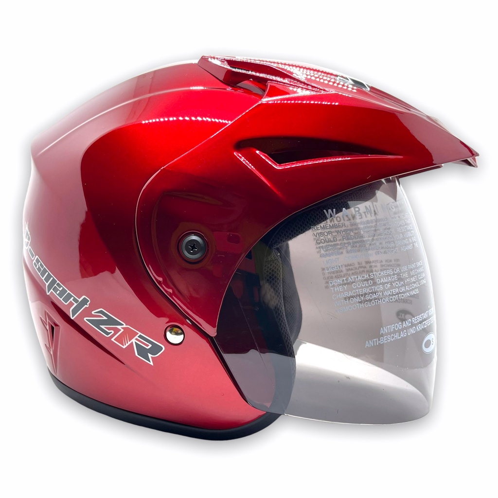 Helm WTO Z1R Pet - D-Smart Polos - Candy Red - Half Face ALL SIZE