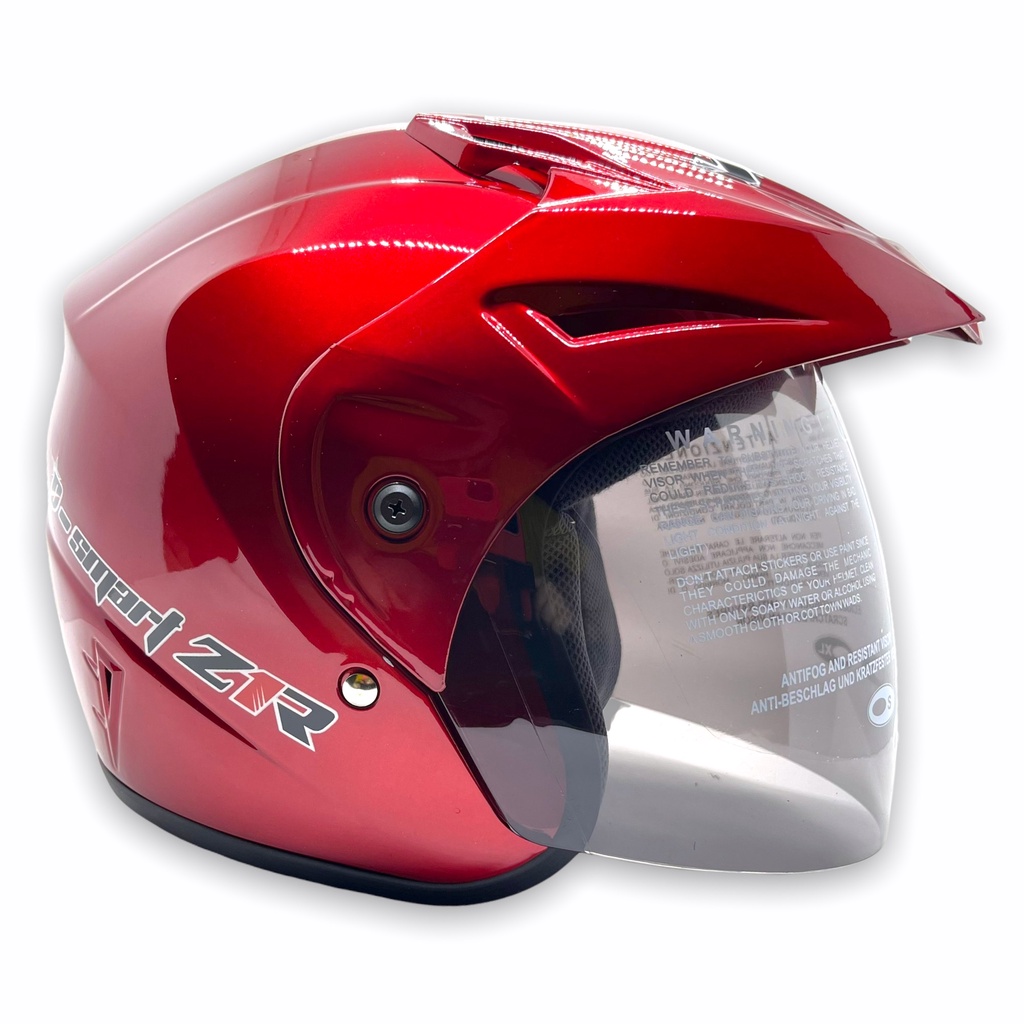 Helm WTO Z1R Pet - D-Smart Polos - Candy Red - Half Face ALL SIZE