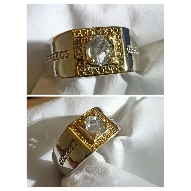 natural white topaz batu alami