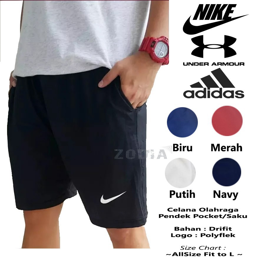 CELANA NIKE BERKANTONG HITAM GRADE ORI