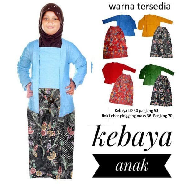 Setelan Kebaya Anak-Kebaya Batik Embos