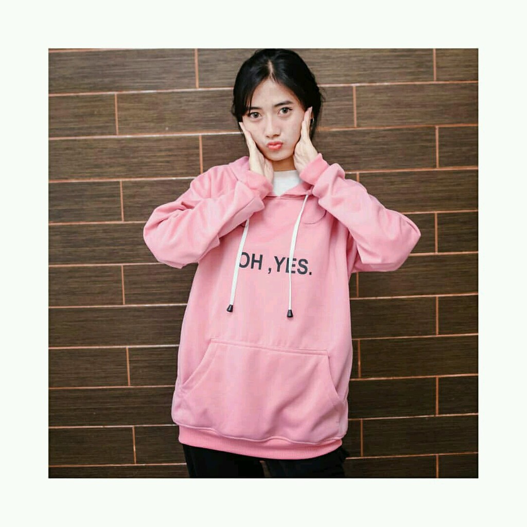 Hoodie Sweater OH YES bisa untuk Pria/Wanita/Couple harga grosir