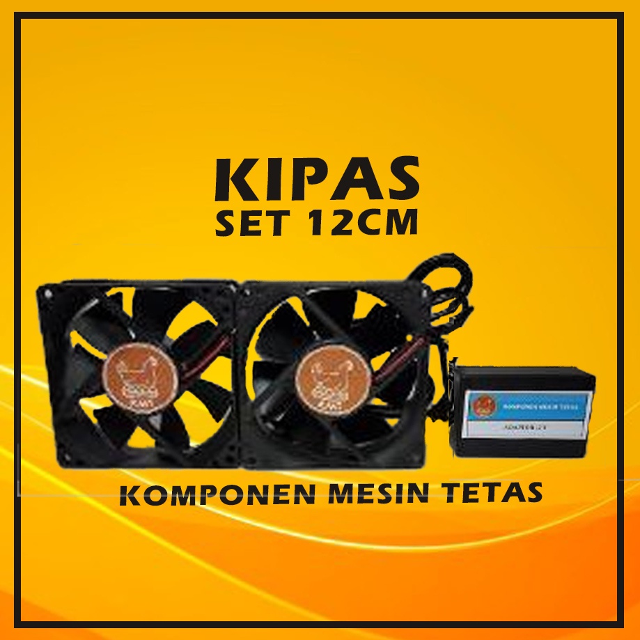 Fan Kipas Set 12cm dengan Adaptor untuk Mesin Tetas Telur