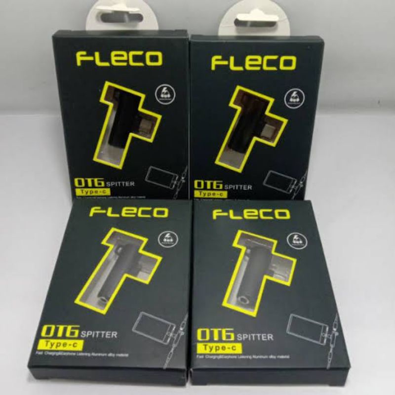 Spliter Fleco Otg Type C Sambungan Jack Audio 3.5 Spliter Type C  100% ORIGINAL