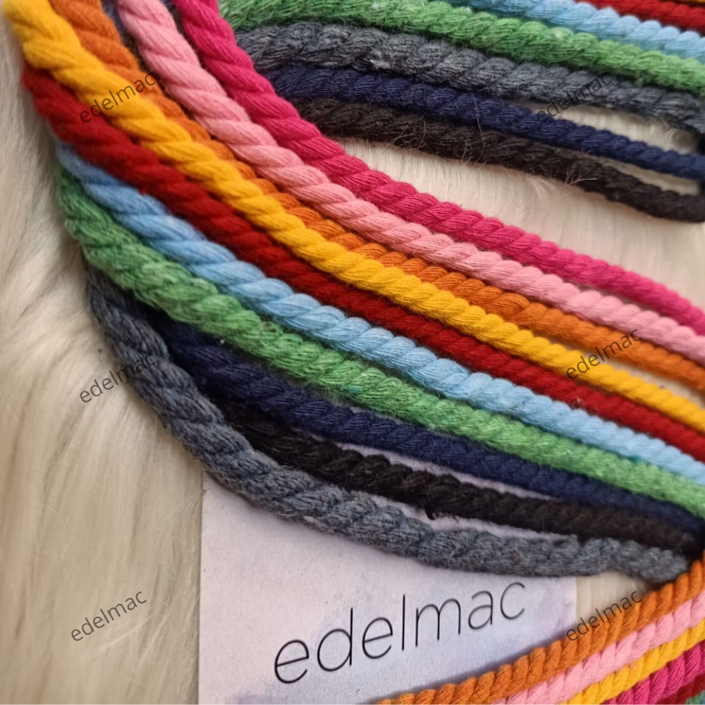 Ecer Tali Katun Macrame  5mm | 6mm Twist Colorful