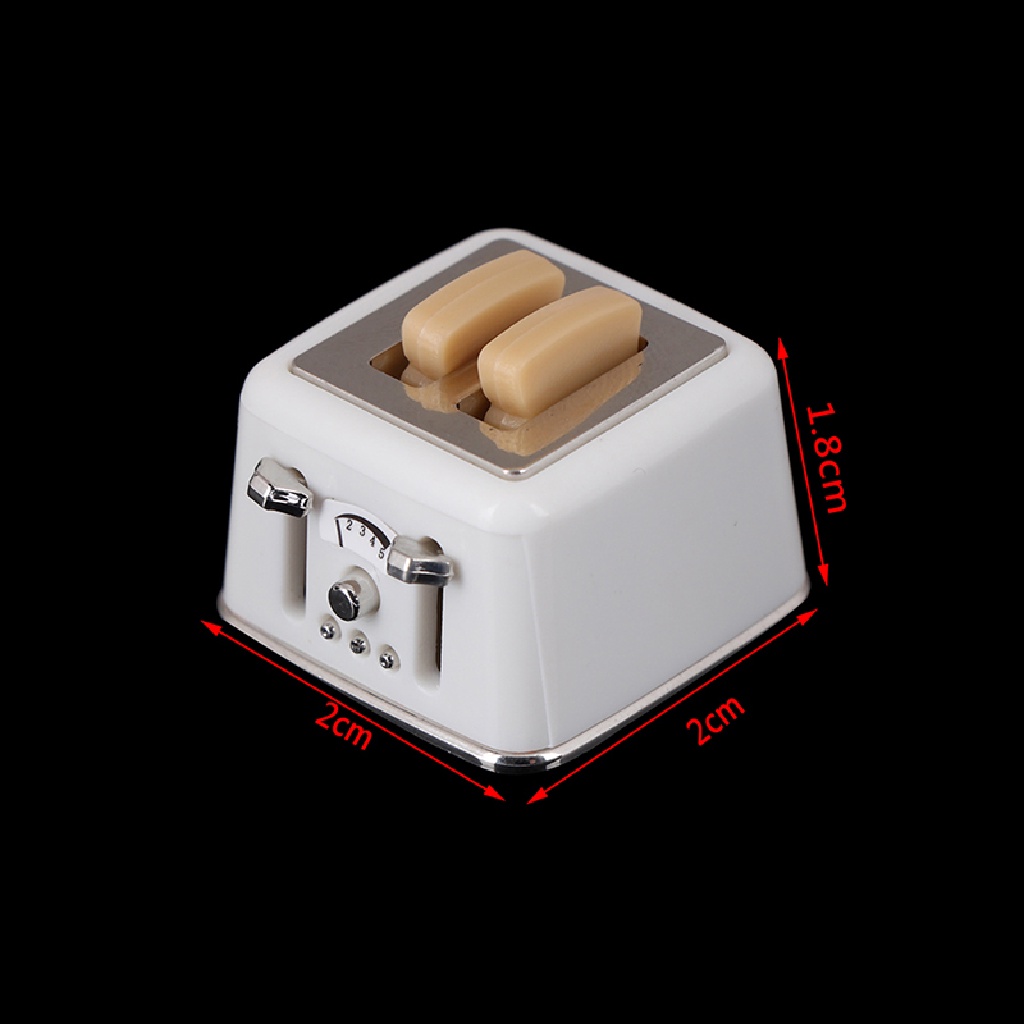 [HeavenDenotation] 1/12 Scale dollhouse bread machine with toast miniature cute decorations toaster