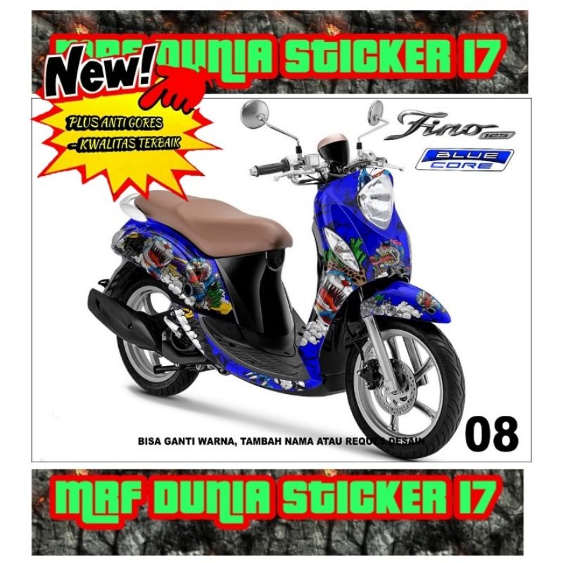 Sticker Decal Motor Fino New Full Body dekal motor Fino New Full Body Stiker Striping motor Fino New
