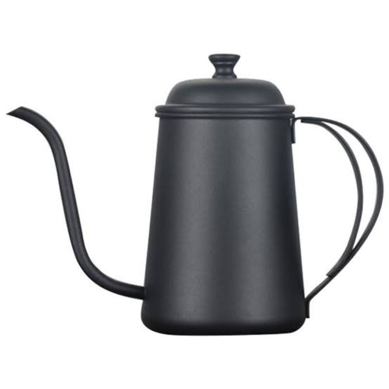 KETTLE GOOSENECK / TEKO LEHER ANGSA 650 ml BLACK UNIK ANTIK ARTISTIK