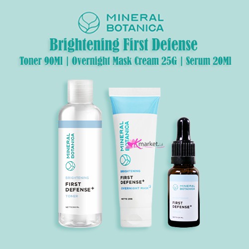 MINERAL BOTANICA First Defense Brightening Series | Facial Foam | Day Night Cream | Serum