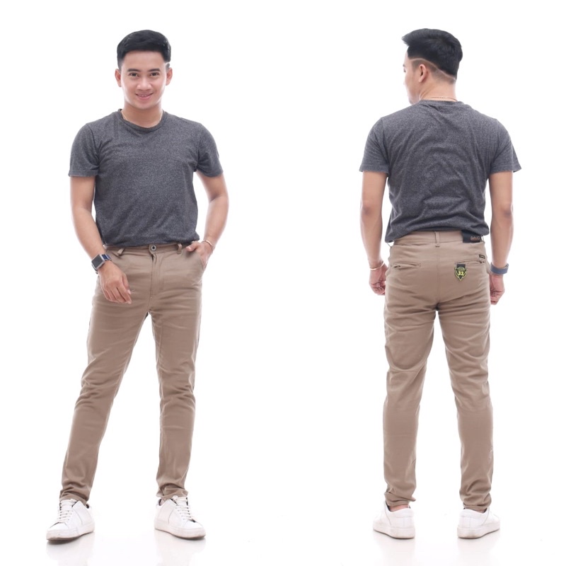 Celana Chinos Street Bahan Combed Premium Melar Elastis Tebal Outfit Keren Untuk Anak Muda