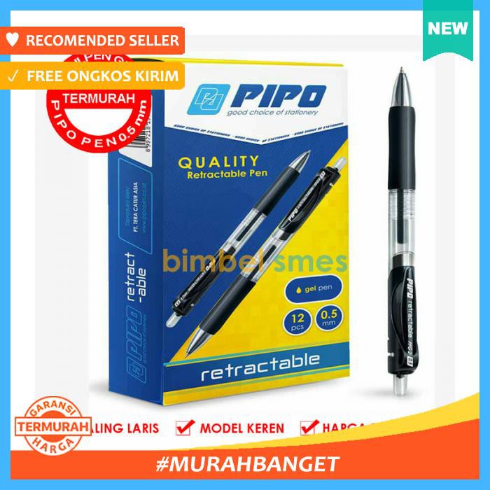 

Pulpen - Cuci Gudang!!Termurah!! Gel Pipo 0.5 Per Lusin - Alat Tulis