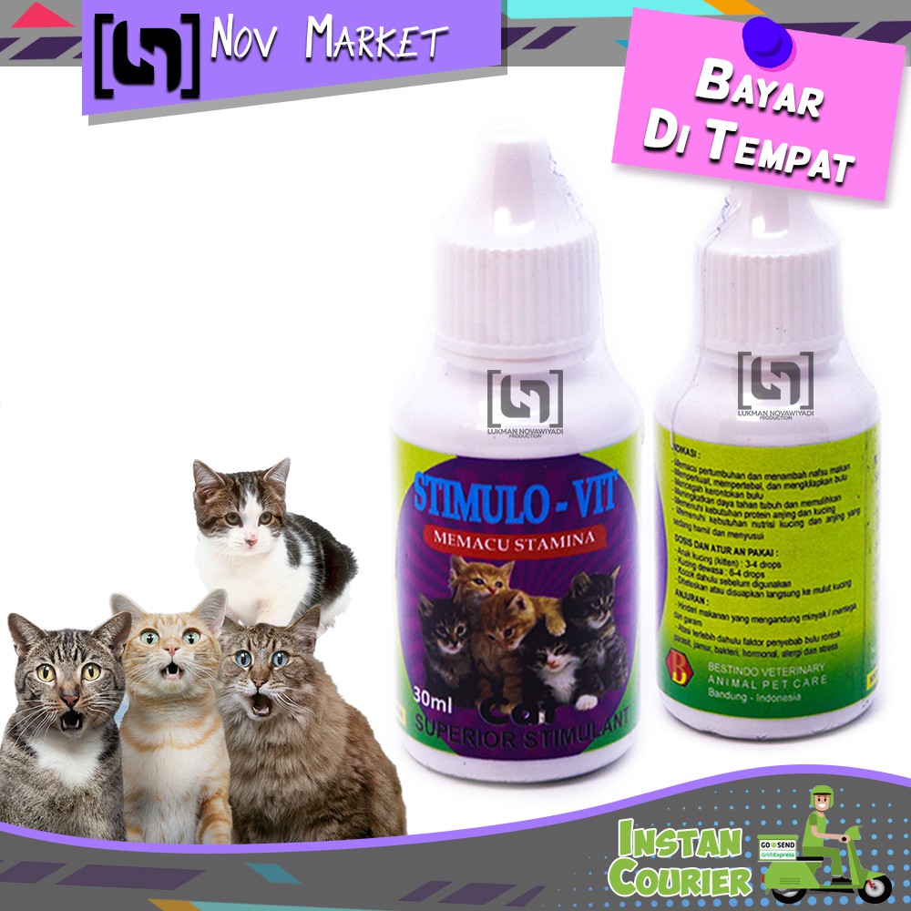 Jual Vitamin Nutrisi Untuk Anak Kucing Dan Kucing Dewasa STIMULO VIT ...