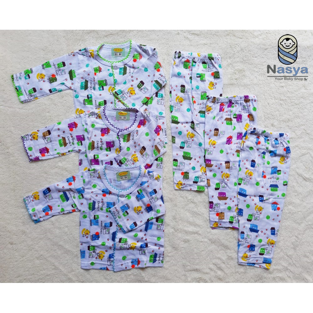 Jual Wakakids Skabe Piyama Bayi Anak Laki Laki Baju Lengan Panjang Motif Cactus Setelan Celana Kaos All Size Baby Putih Usia 6 Bulan Hingga 12 Bulan 3269 Original Zalora Indonesia