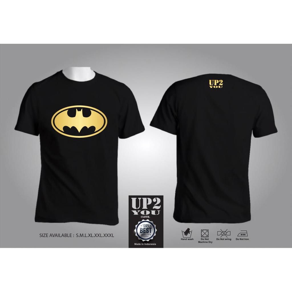 (UP2YOU ORIGINAL T-SHIRT) KAOS BATMAN BLACKGOLD - PREMIUM &amp; EXCLUSIVE