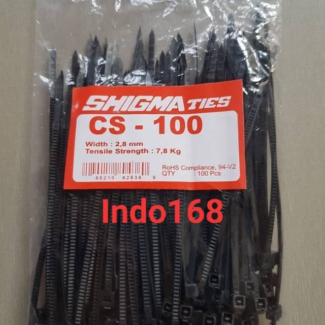 (INDO 168) Tis Ties 10 cm isi 100pc