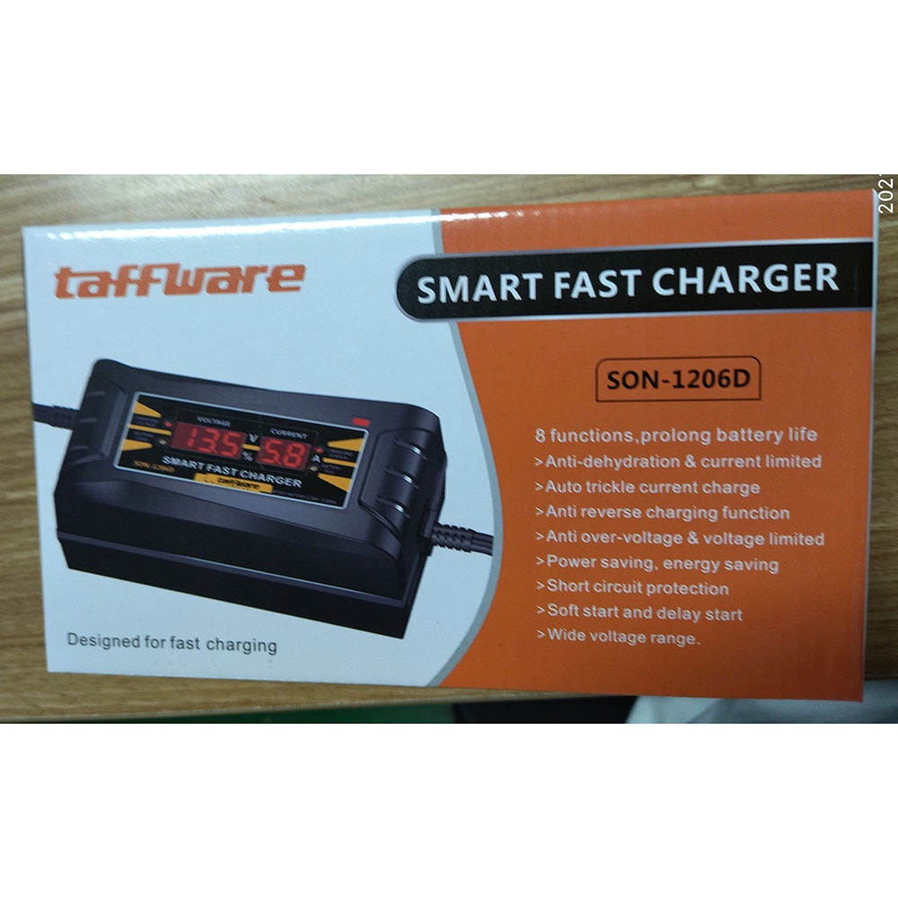 Taffware Charger Aki Mobil Wet Dry Lead Acid Digital Smart Battery Charger 12V6A - SON-1206D