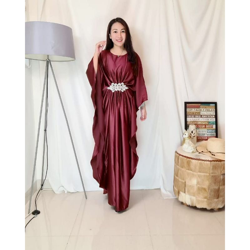 dress wanita muslim terbaru kaftan satin abaya kaftan  gamis muslim wanita  gamis remaja