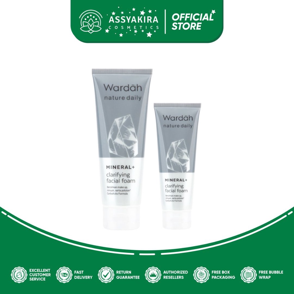 Wardah Nature Daily Mineral + Clarifying Facial Foam