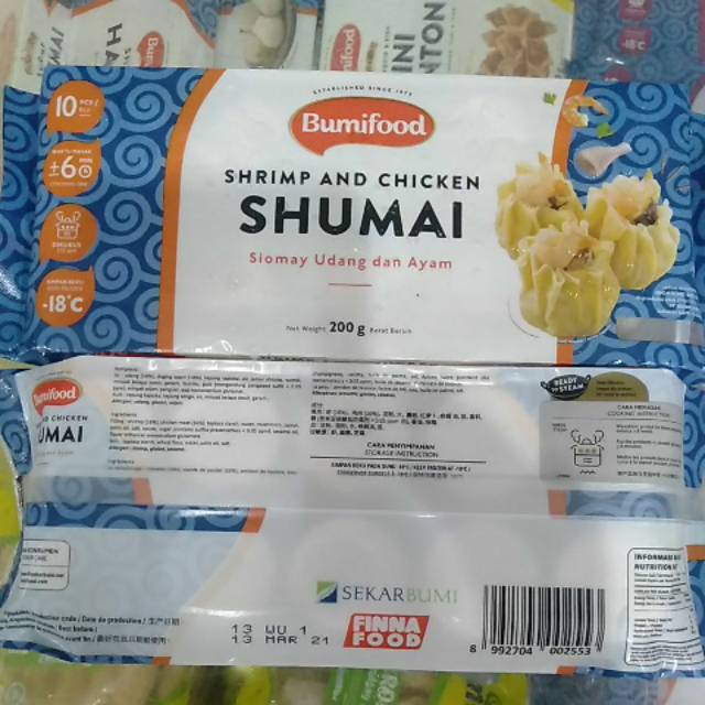 

Bumifood siomay udang dan ayam 200gr