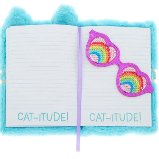 

Claire's Cam The Cat Super Cute Plush Diary Writing Journal Daily Note