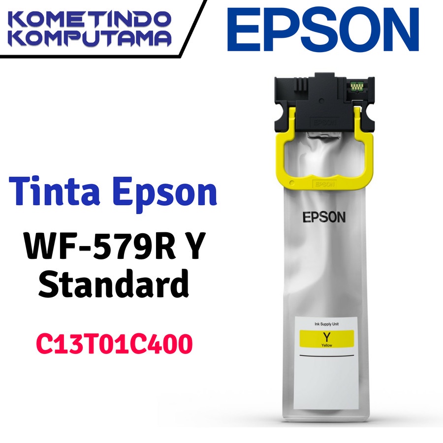 T01C Yellow STANDARD Tinta Epson Kuning WorkForce Pro WF-C579R 100% ORIGINAL C13T01C400