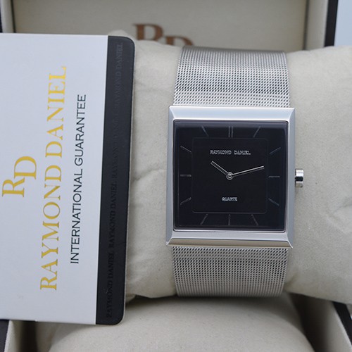 Raymond Daniel RD 040 Silver Black, Jam Tangan Couple(Bisa Beli Satuan), Original