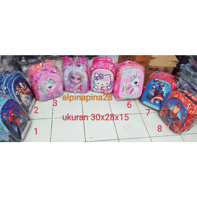 Tas sekolah SD, tas ransel import harga spesial