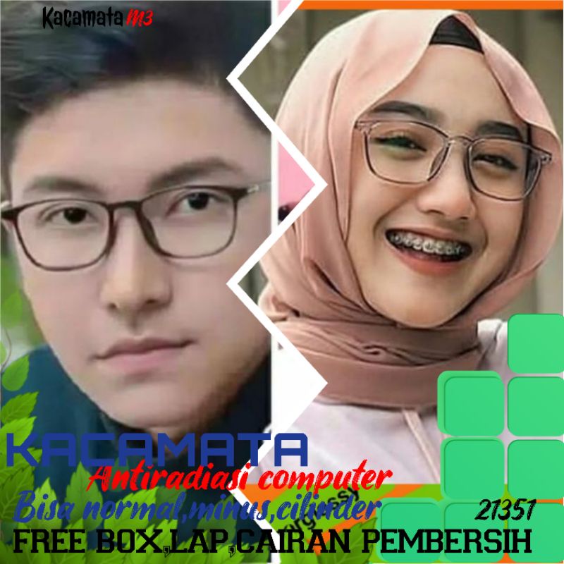 kacamata lensa antiradiasi computer bisa normal minus plus cilinder tergantung permintaan sampai minus 5 cyl 2 harga masih sama tulis saja pesanan kaka di catatan saat order free box lap cairan pembersih kode 21351 size 50-18-140