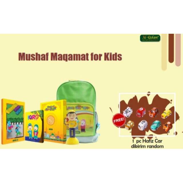 (Free Bonus Tas Backpack) Mushaf Maqamat for Kids Mmkids alquran pen Al qolam Maqomat original