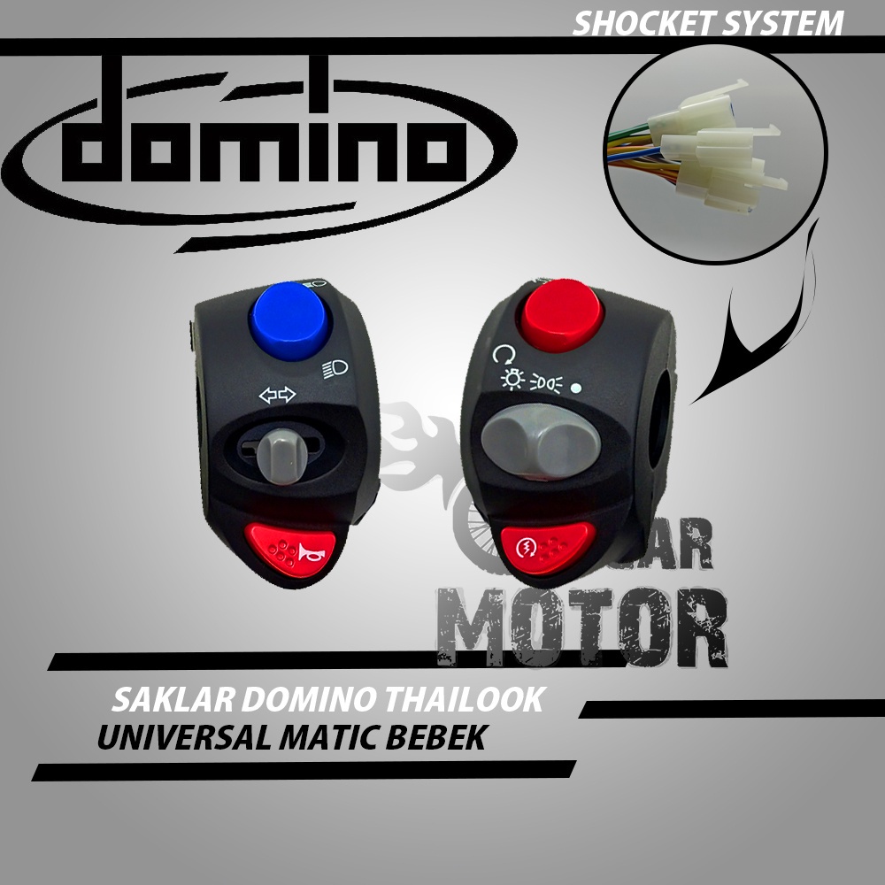 SAKLAR HOLDER DOMINO THAILOOK SET UNIVERSAL MOTOR SCOOPY BEAT NMAX MIO motor