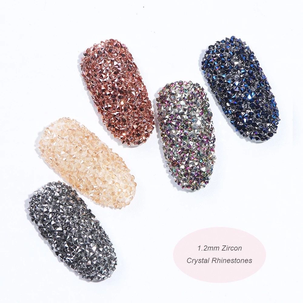 ORE ZIRCON CRYSTAL RHINESTONE ORE MICA MENGKILAP HIASAN MANIK NAILART BERLIAN NAIL ART GAYA JEPANG