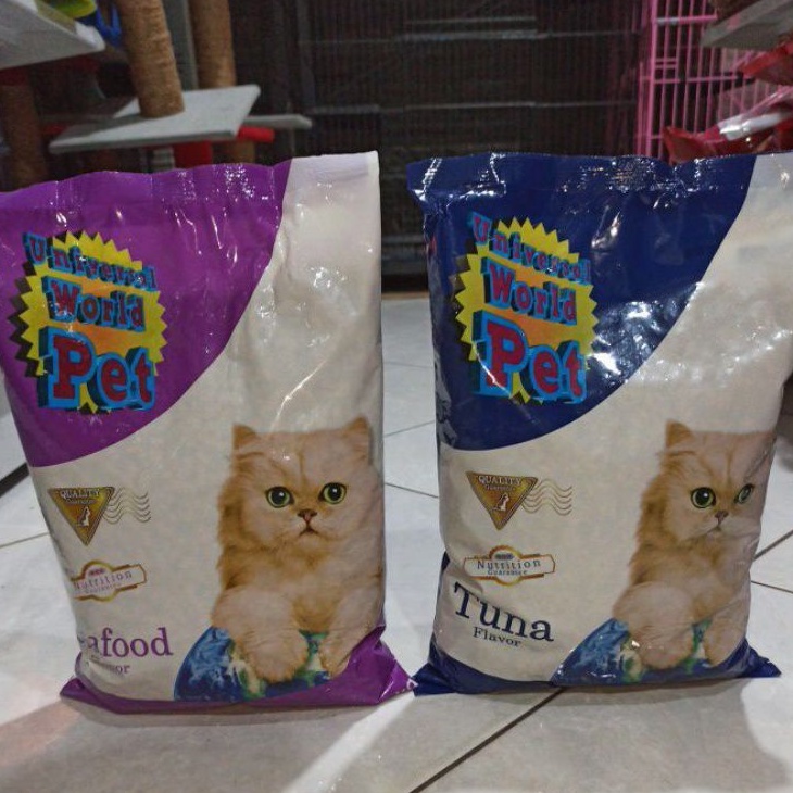Universal Cat Adult 1kg Repack | Cat Food Seafood dan tuna