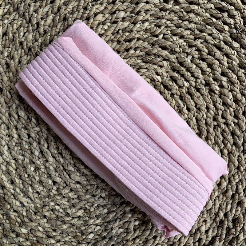 JILBAB ELNIFA SERUT POLOS Part 1-Babypink