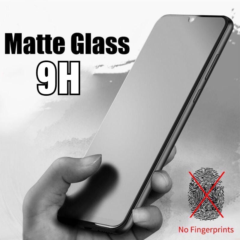 Matte Glass Full Layar Xiaomi Redmi 9 9A 9C 9T 10 10A 10C 10 Pro Tempered Glass / Anti Gores Kaca / Full Layar / Anti Minyak / Anti Glare / Screenguard