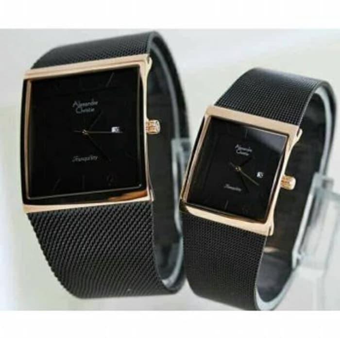 Termurah Jam Tangan Couple Alexandre Christie Ac 8333 Rosegold Black. Original