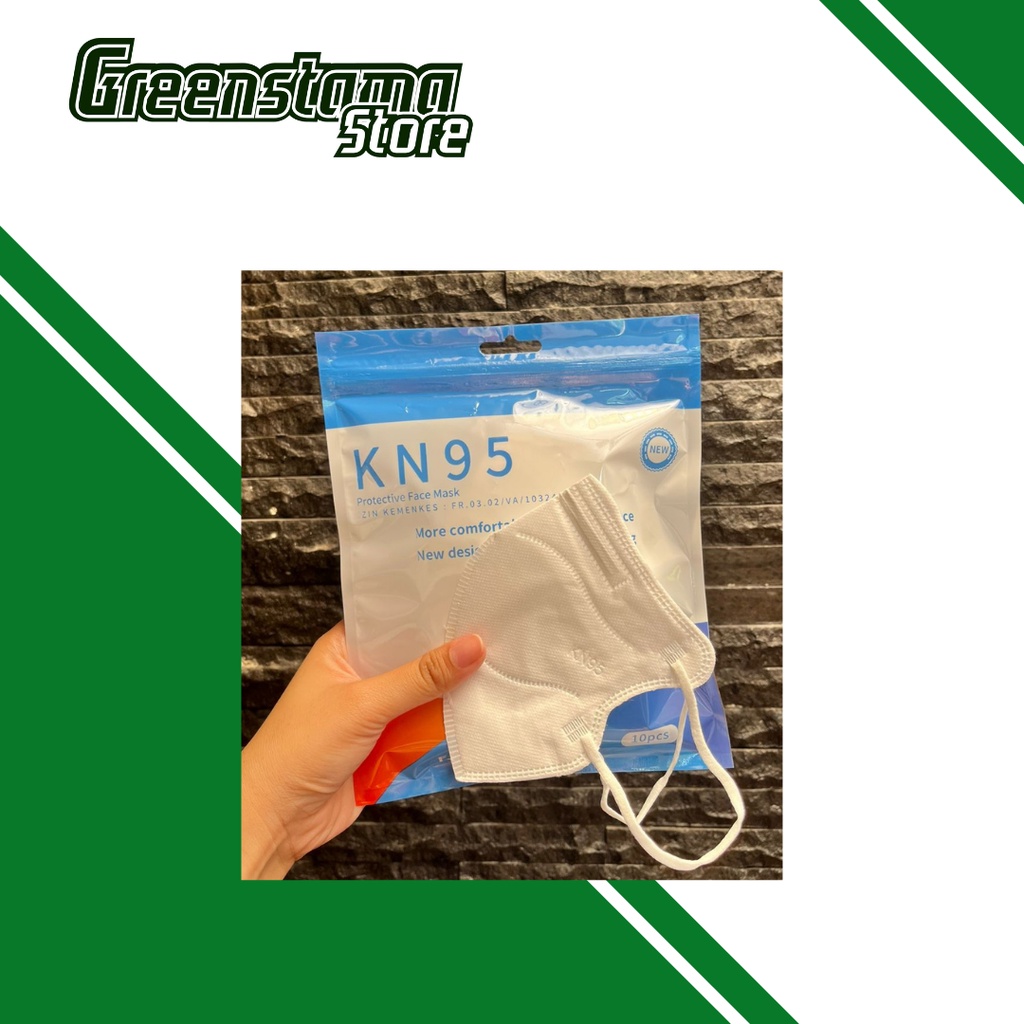 Masker KN95 Putih Pokana isi 10pcs | Pokana Putih