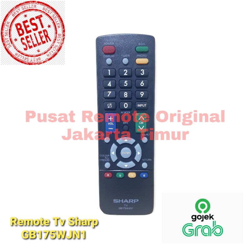 REMOTE REMOT TV SHARP LED LCD GB095WJSA ORIGINAL ASLI