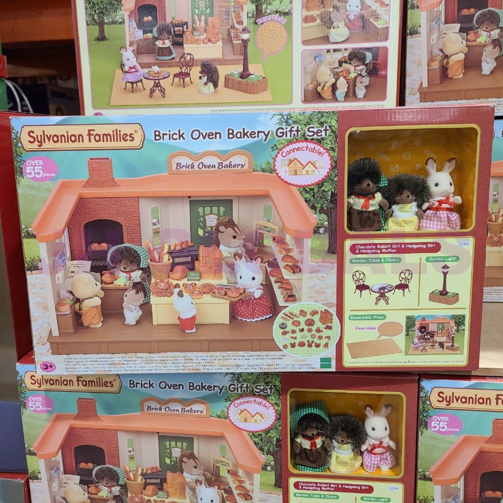 sylvanian families brick oven bakery set