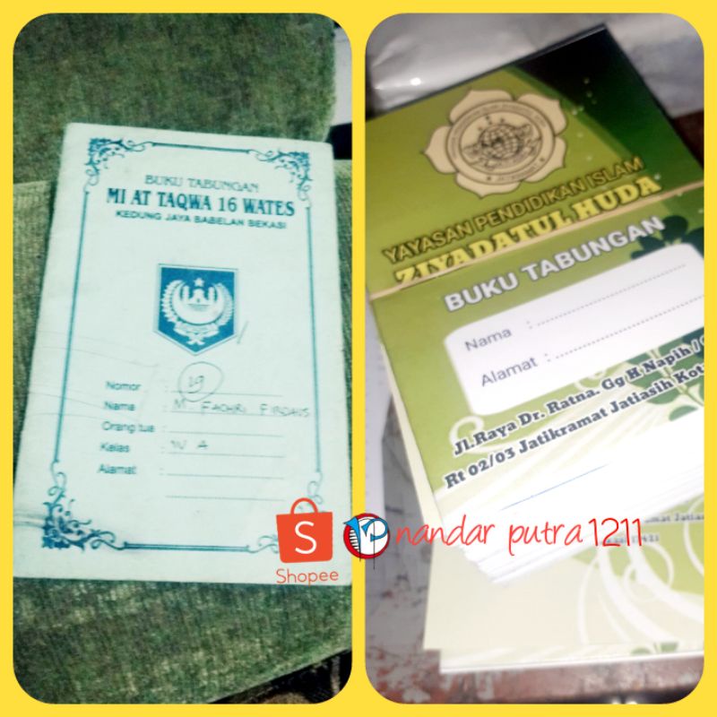 

(100 Buku) Buku Tabungan Custom Kafer
