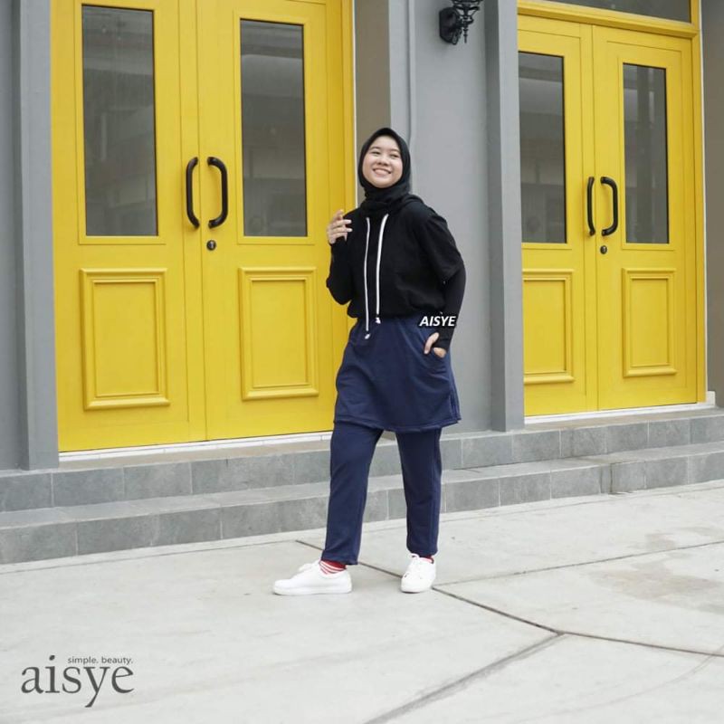 Celana Sport Skirt Training Trening Olahraga Wanita Panjang Muslim Muslimah Harra