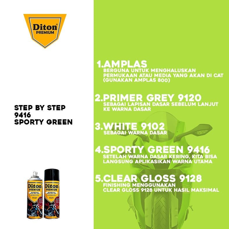 DITON PREMIUM Sporty Green H9416 400 ml