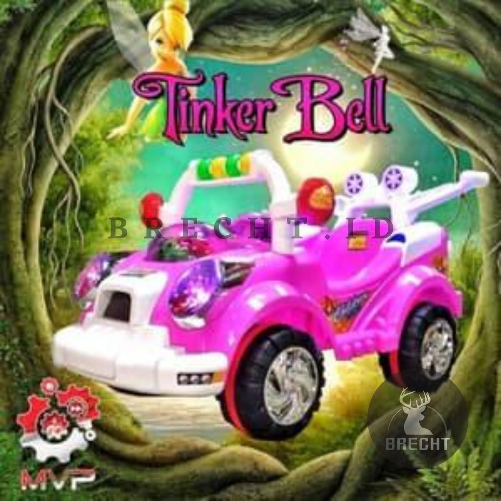 Mainan Anak Mobil Aki Anak Perempuan Tinker Bell MVP 7133