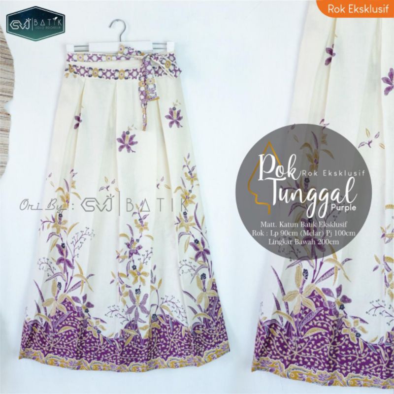 ROK BATIK EXCLUSIVE POK TUNGGAL / ROK BATIK PAYUNG KATUN PRIMISIMA