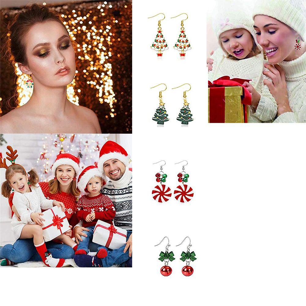 R-bunga Anting Fashion Natal Aksesori Berlebihan